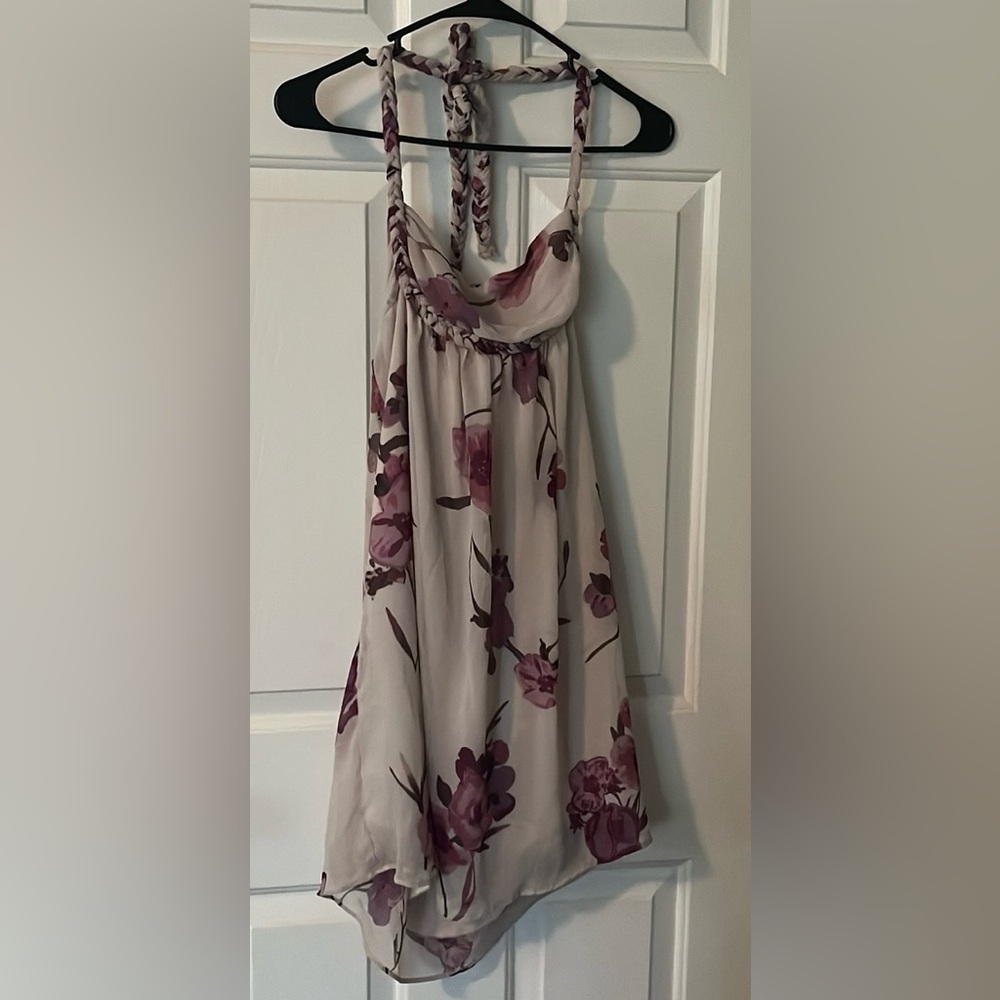 Floral halter dress
